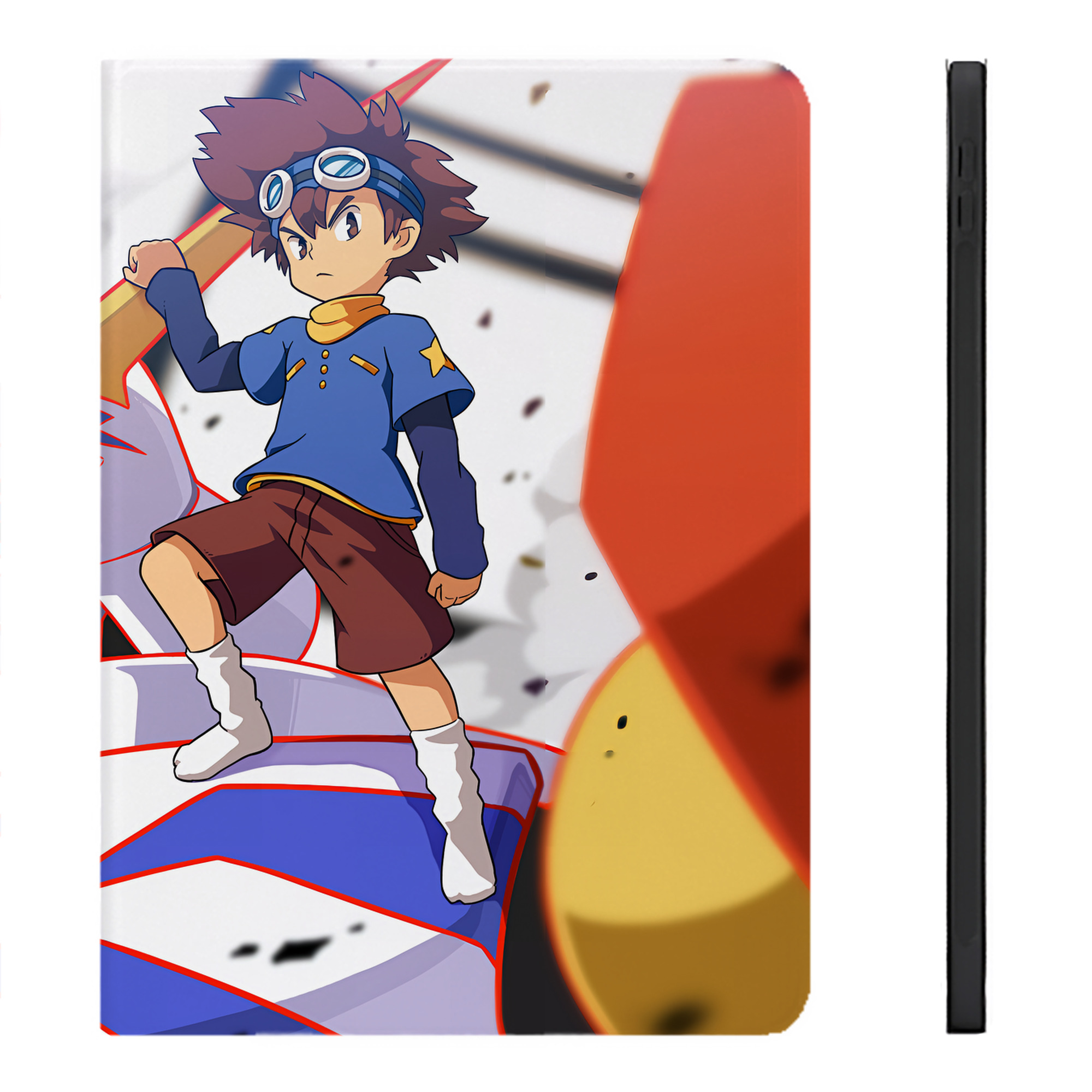 （画像用） Digimon デジタルモンスター/デジモン IPadケース ペンホルダー付き ブックスタイルデザイン